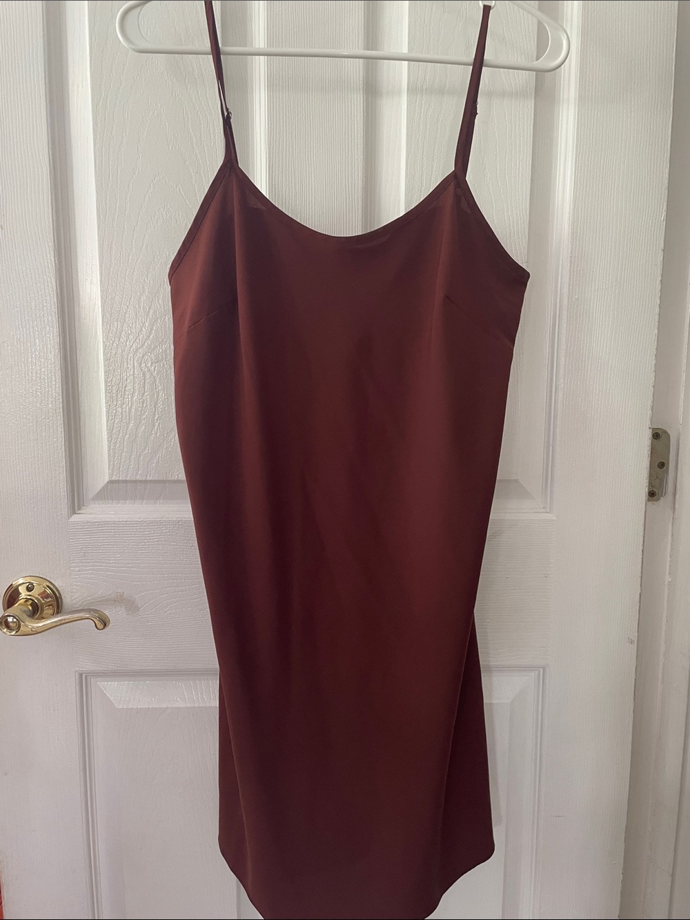 Classic Sleeveless Polka Dot Midi Dress - Brown & White size 6 - Picture 6 of 6